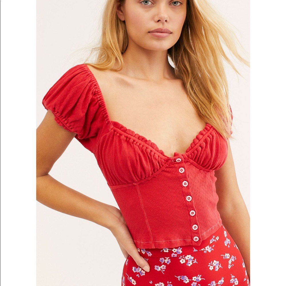 FREE PEOPLE ladybug crop top